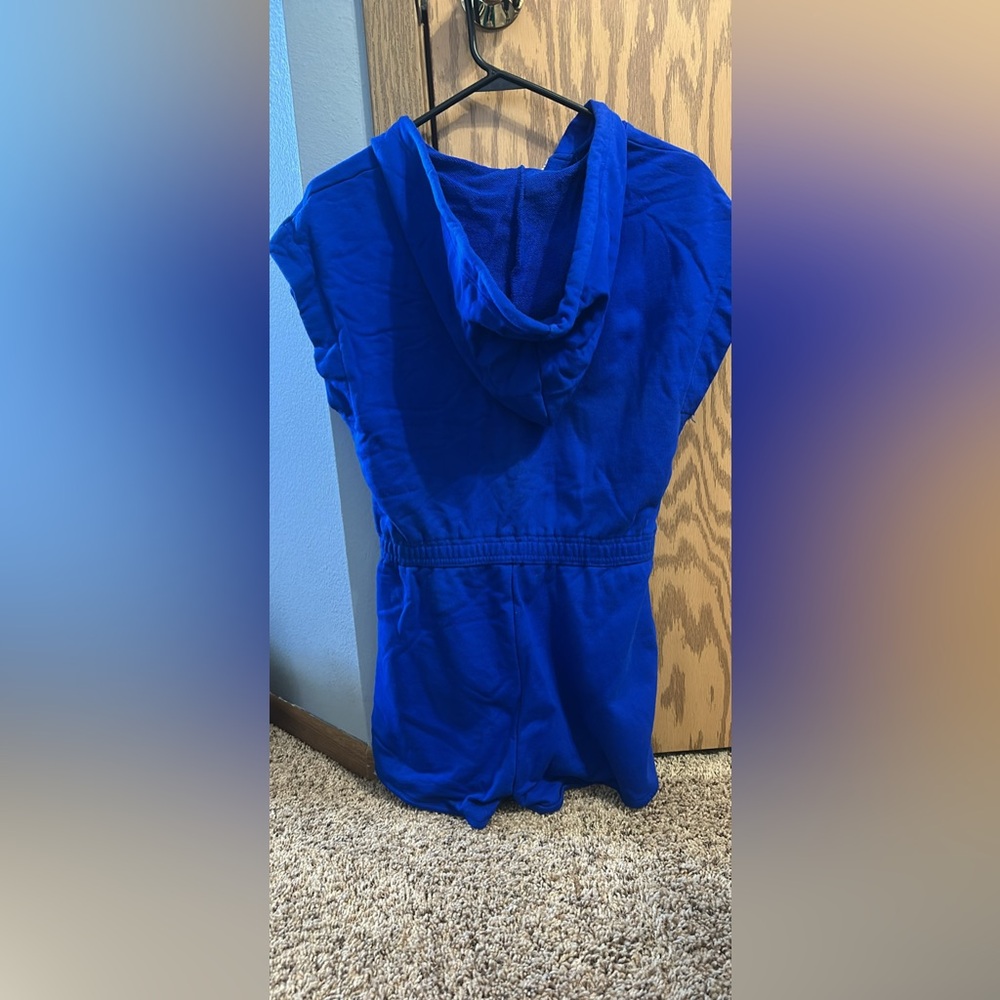 Hunter Blue Jumpsuit with Elastic Waist